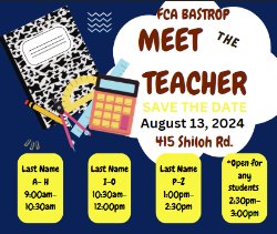 Meet the Teacher Flyer